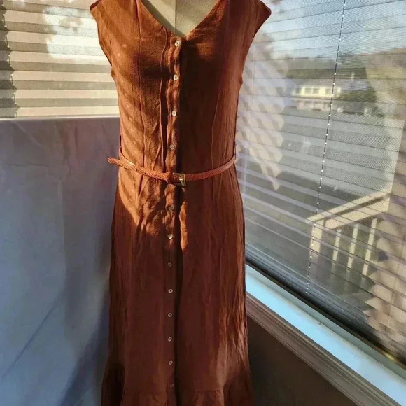 NANETTE LEPORE V-neck Button Front Midi Dress Size 6 - Picture 8 of 8